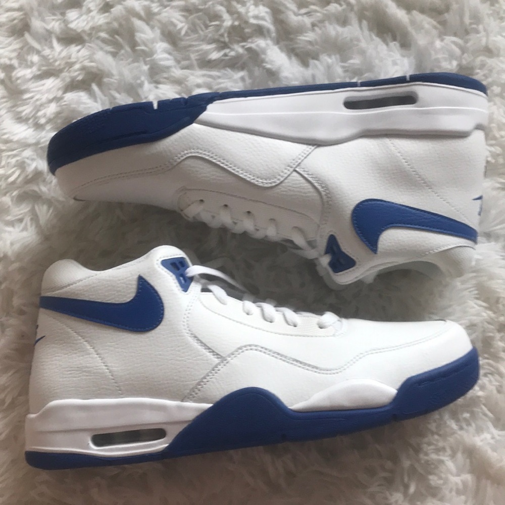 Nike shoes! Blue and white!